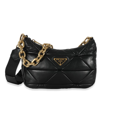 Prada Black System Nappa Patchwork Bag