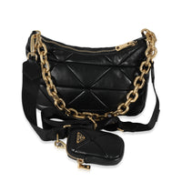 Prada Black System Nappa Patchwork Bag