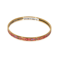 Hermès Cravates Mors Extra Narrow Bangle, Gold Plated, Amazone POP Color, 67 mm