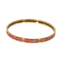 Hermès Cravates Mors Extra Narrow Bangle, Gold Plated, Amazone POP Color, 67 mm