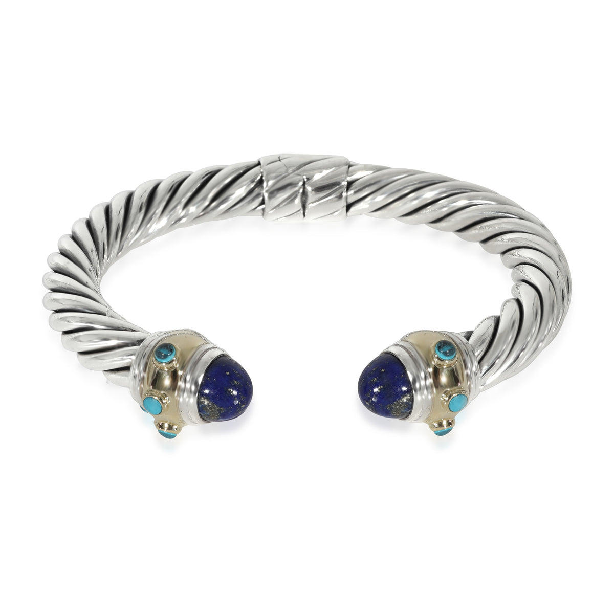 David Yurman Renaissance Lapis Bracelet in 14k Yellow Gold
