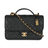 Chanel Black Caviar 22K Top Handle Flap, myGemma, SG