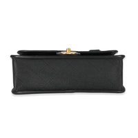 Chanel Black Caviar 22K Top Handle Flap