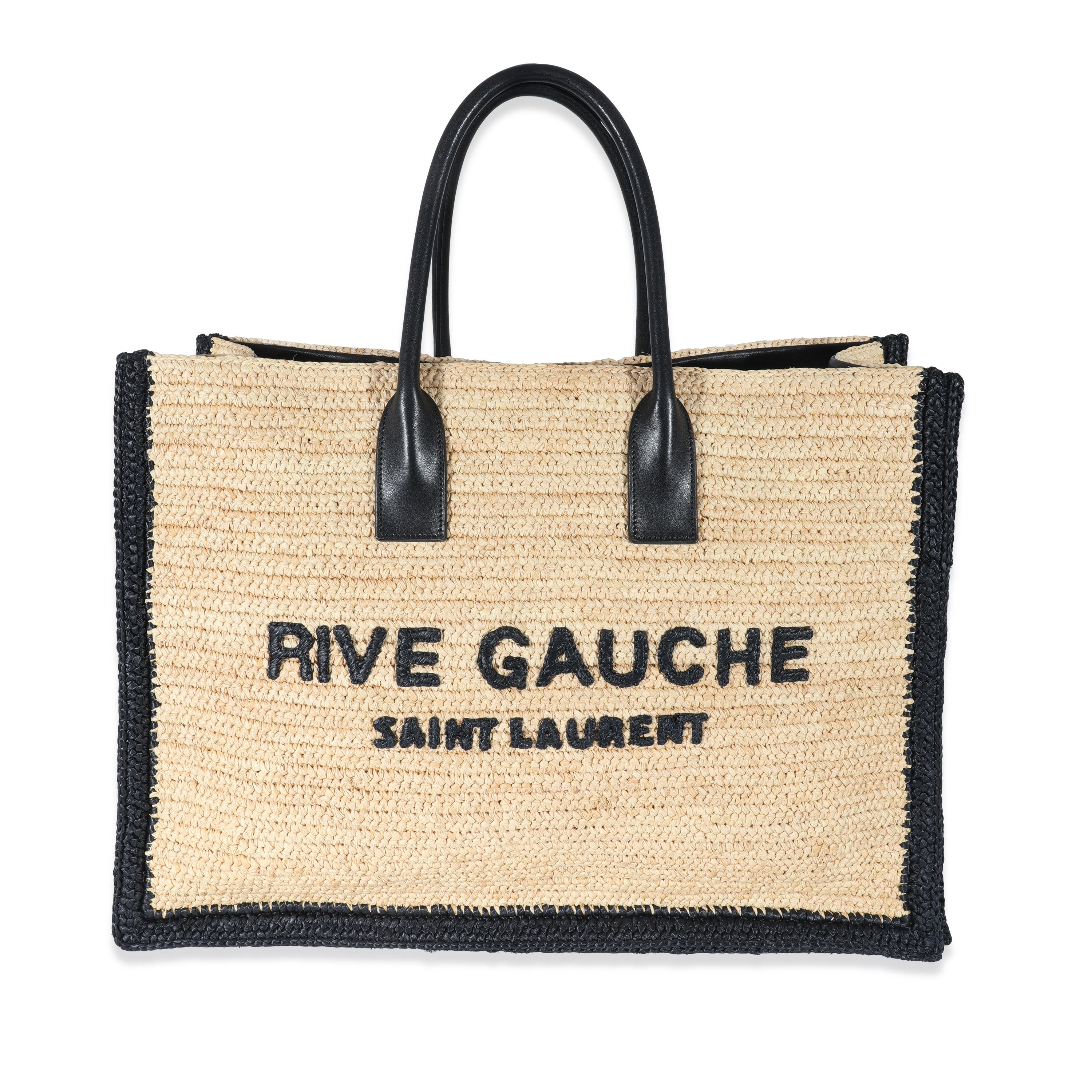 Saint Laurent Rive Gauche Raffia Tote Review 