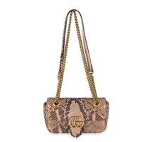 Gucci Pink Python Matelasse Mini GG Marmont Bag