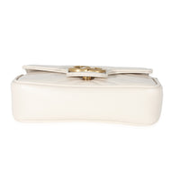 Gucci White Leather Super Mini Marmont