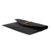 Saint Laurent Black Graine De Poudre Uptown Pouch