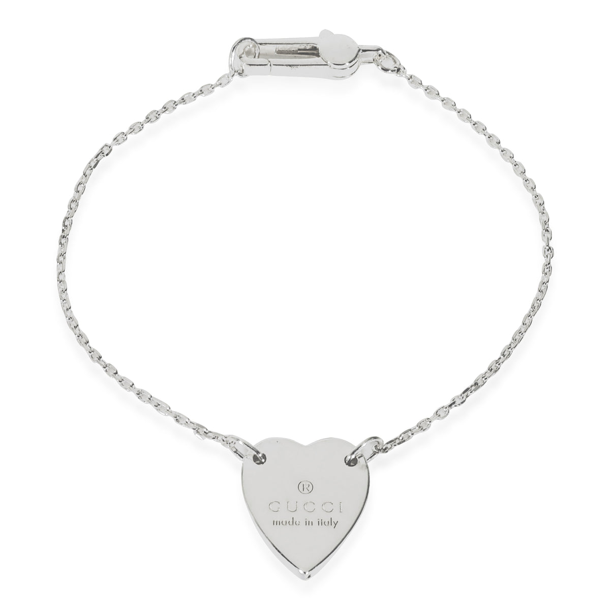 Gucci Trademark Bracelet With Heart in Sterling Silver