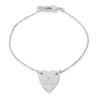 Gucci Trademark Bracelet With Heart in Sterling Silver