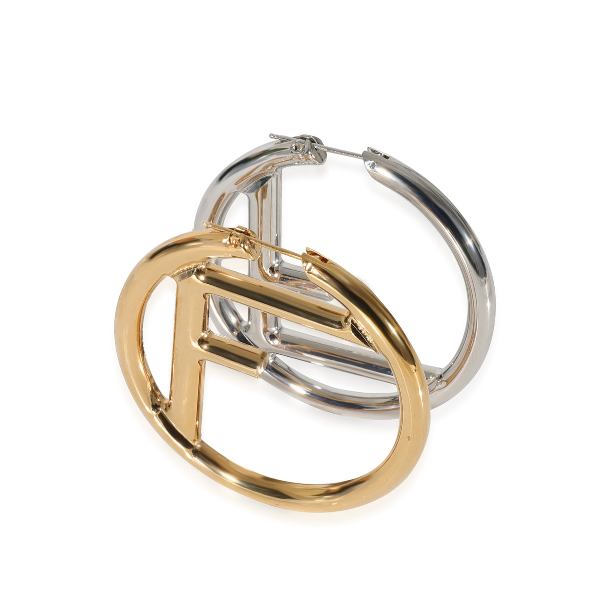 F Is Fendi Earrings - Palladium-coloured earrings