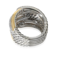 David Yurman Labyrinth Diamond Ring in 18k Yellow Gold/Sterling Silver 0