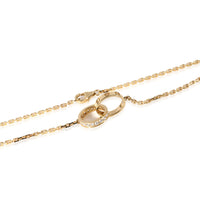 Cartier Love Interlocking Circle Necklace With Diamonds 0.22 CTW