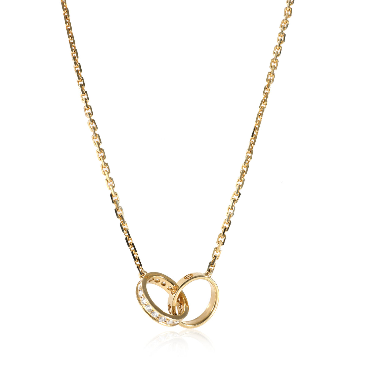 Cartier interlocking clearance necklace