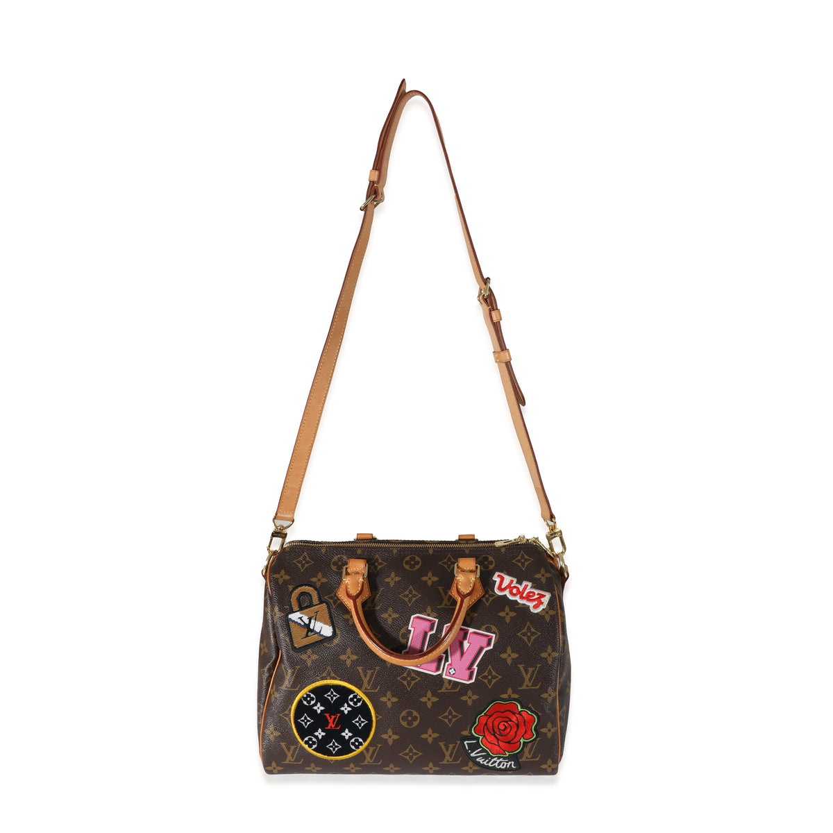 LOUIS VUITTON  PATCHES SPEEDY 30 BANDOULIERE OF