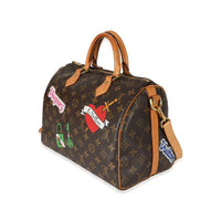 Louis Vuitton Monogram Canvas Patches Speedy Bandouliere 30