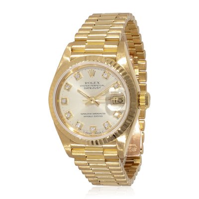 Rolex Datejust 69178 Womens Watch in 18kt Yellow Gold