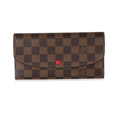 Louis Vuitton Damier Ebene Canvas Emilie Wallet