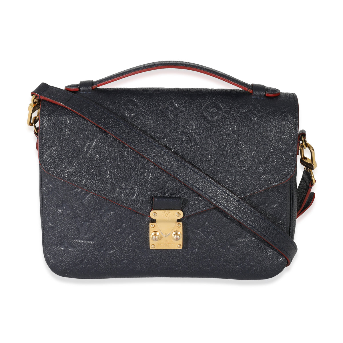 Louis Vuitton Braided Pochette Metis, Beige Empreinte Leather