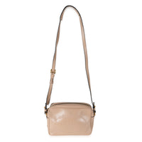 Prada Beige Smooth Leather Logo Embossed Crossbody