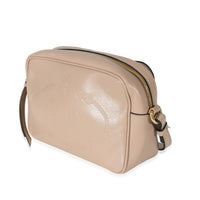 Prada Beige Smooth Leather Logo Embossed Crossbody