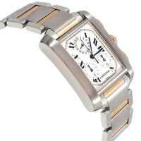 Cartier Tank Francaise Chronoflex W51004Q4 Unisex Watch in 18kt Stainless Steel/