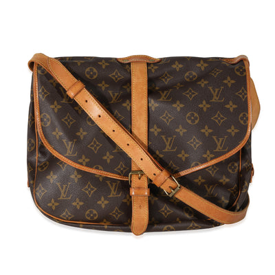 Louis Vuitton Vintage Monogram Canvas Saumur 35