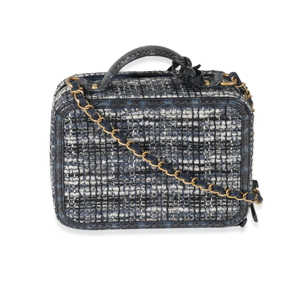 Chanel 23C Blue Tweed Mini Rectangle Crossbody Bag – The Millionaires Closet