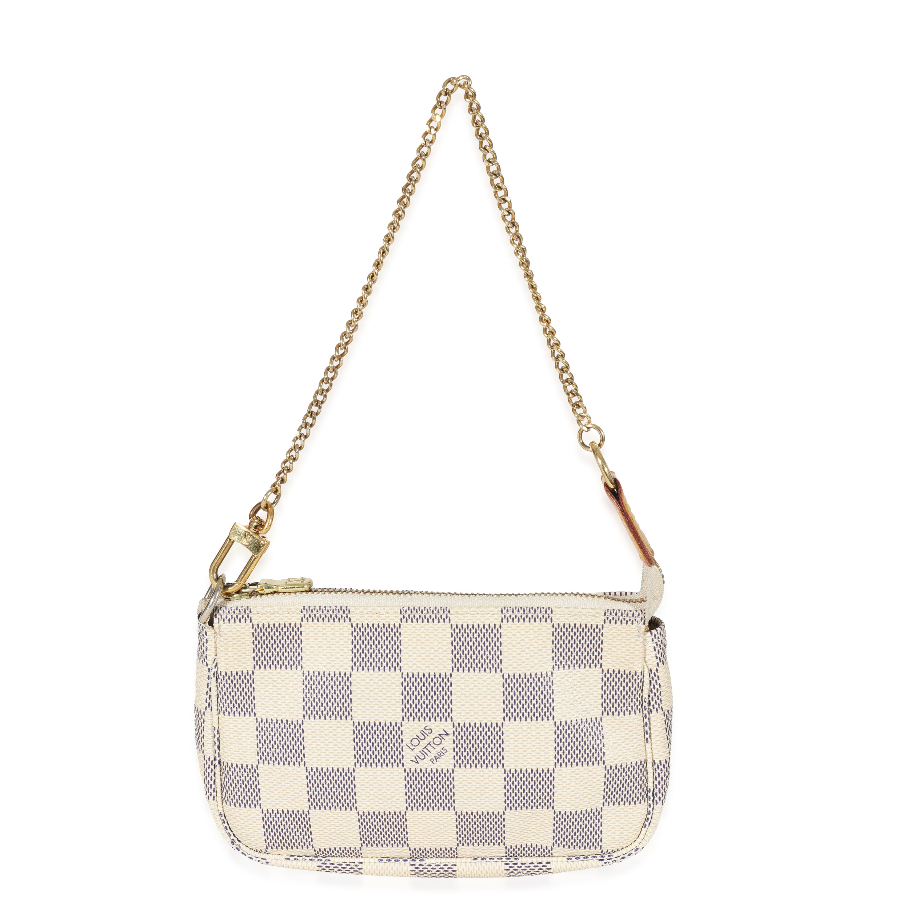 Louis Vuitton Limited Edition Mini Pochette in Damier Azur Rose