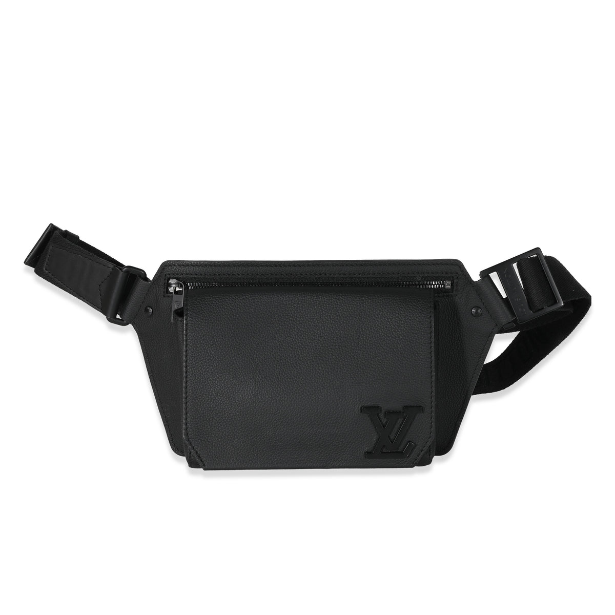Louis Vuitton Black Leather Aerogram Sling Bag