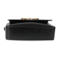 Gucci Black Leather Horsebit 1955 Small Shoulder Bag