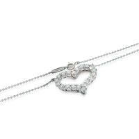 Tiffany & Co. Large Diamond Heart Pendant in Platinum 1.96 CTW