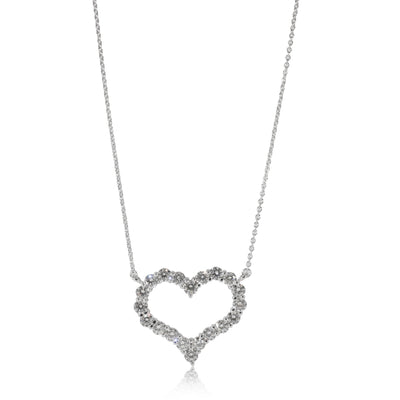 Tiffany & Co. Large Diamond Heart Pendant in Platinum 1.96 CTW