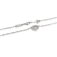 Chopard Happy Diamonds Icons Heart Necklace in 18k White Gold 0.35 CTW