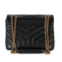 Saint Laurent Black Leather Small Loulou