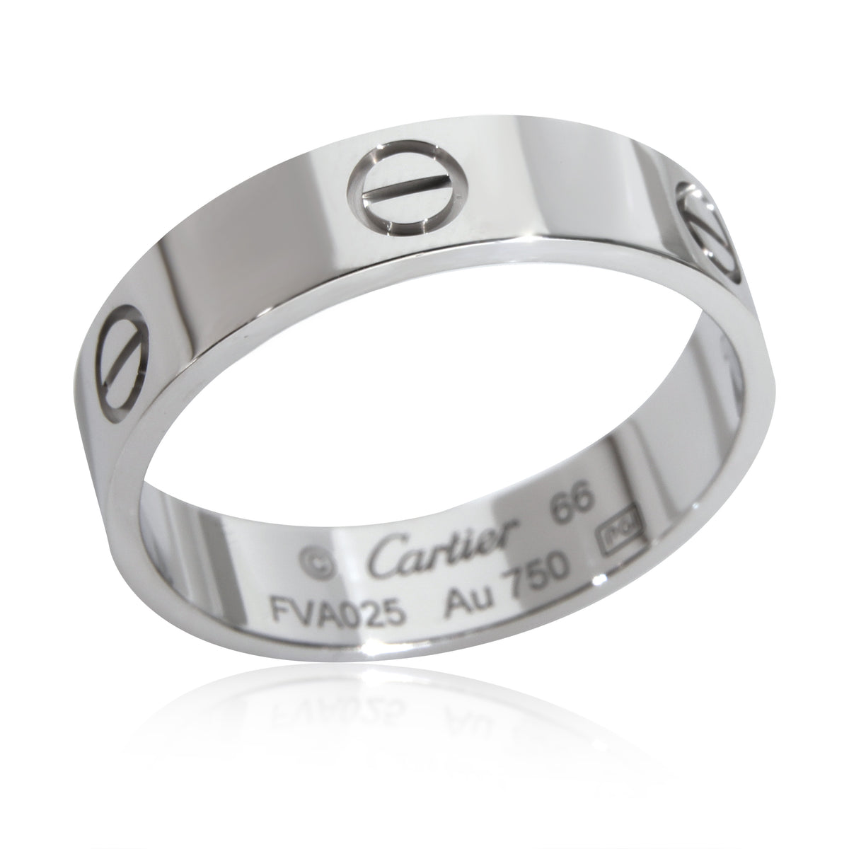 Cartier Love Ring in 18k White Gold, Size 66