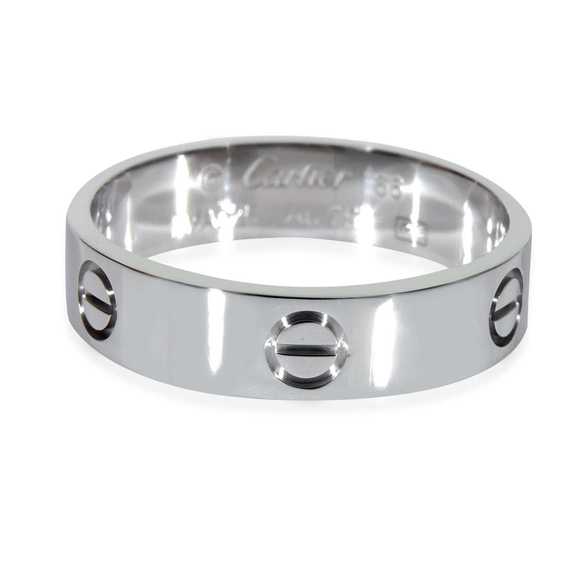 Cartier Love Ring in 18k White Gold, Size 66