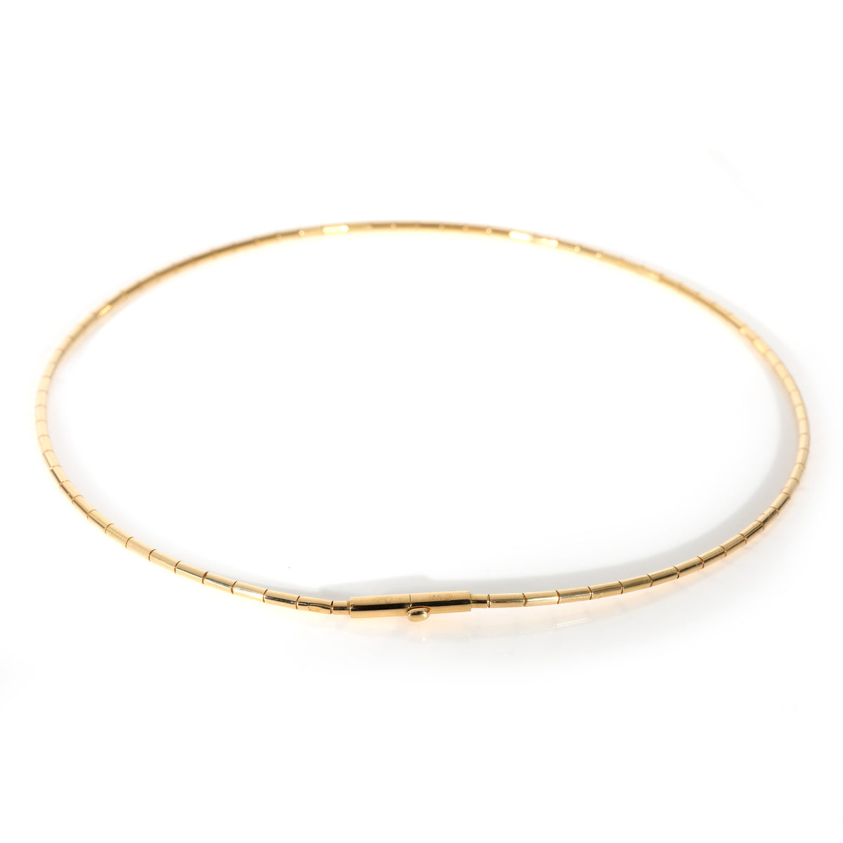 Cartier Tube Chain Necklace in 18k Yellow Gold