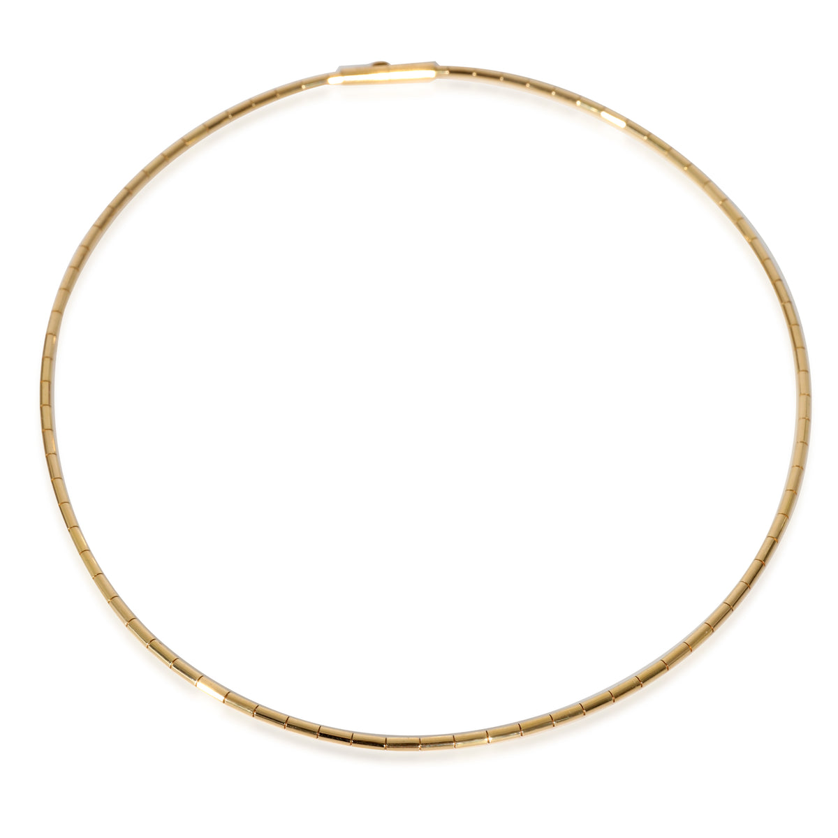 Cartier Tube Chain Necklace in 18k Yellow Gold