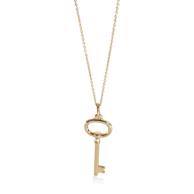 Tiffany & Co. Oval Key Pendant in 18k Yellow Gold