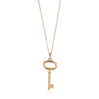 Tiffany & Co. Oval Key Pendant in 18k Yellow Gold