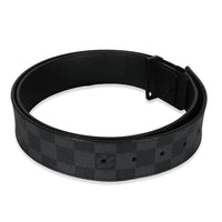 Louis Vuitton Canvas Damier Graphite LV Initiales Belt