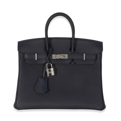 Hermès Bleu Nuit Togo Birkin 25 PHW