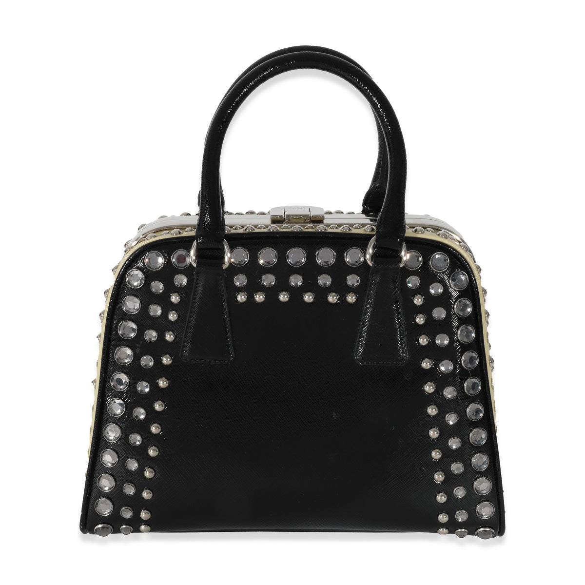 Prada black studded discount bag