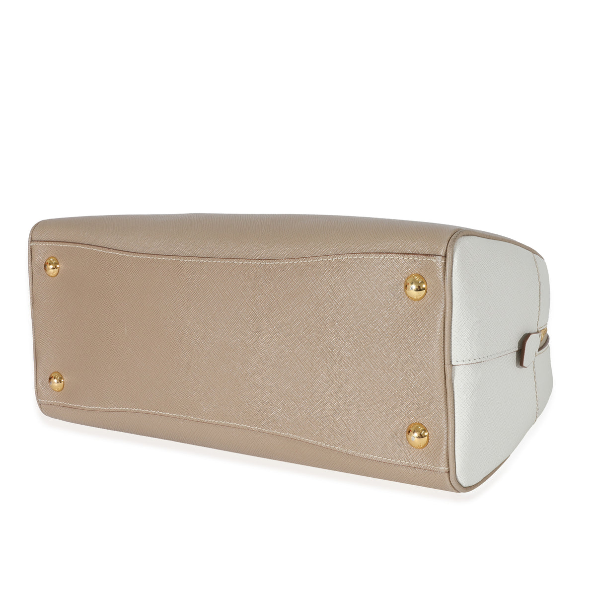 Prada Saffiano Lux Bowler Bag w/ Strap - White Handle Bags, Handbags -  PRA851554