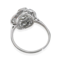 Vintage Diamond Cluster Ring in Platinum 1.40 CTW