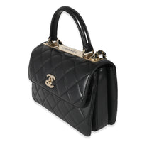 Chanel Black Lambskin Small Trendy Flap Bag