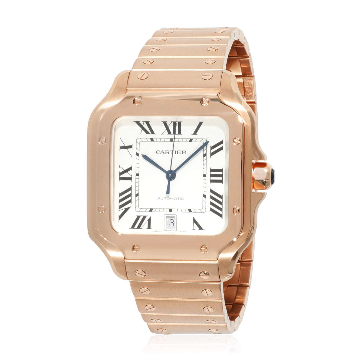 Cartier Santos de Cartier WGSA0007 Mens Watch in 18kt Rose Gold