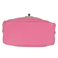 Chanel Pink Goatskin Casual Trip North South Camera Case