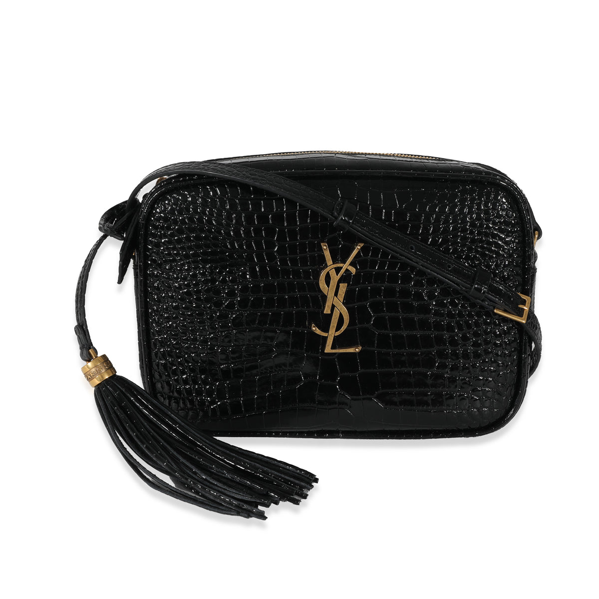 Ysl croc best sale camera bag