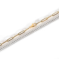 Paper Chain & Tennis Necklace in 14K Two Tone Gold 2 1/2 ctw